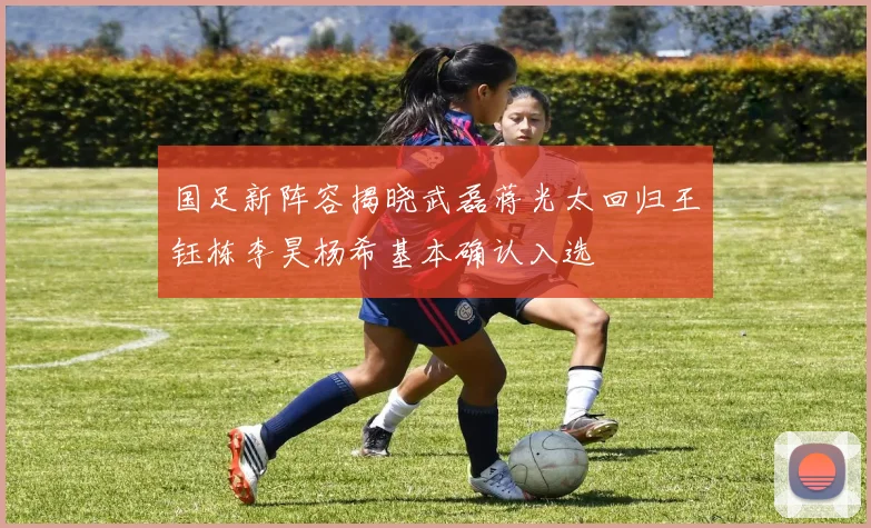国足新阵容揭晓武磊蒋光太回归王钰栋李昊杨希基本确认入选